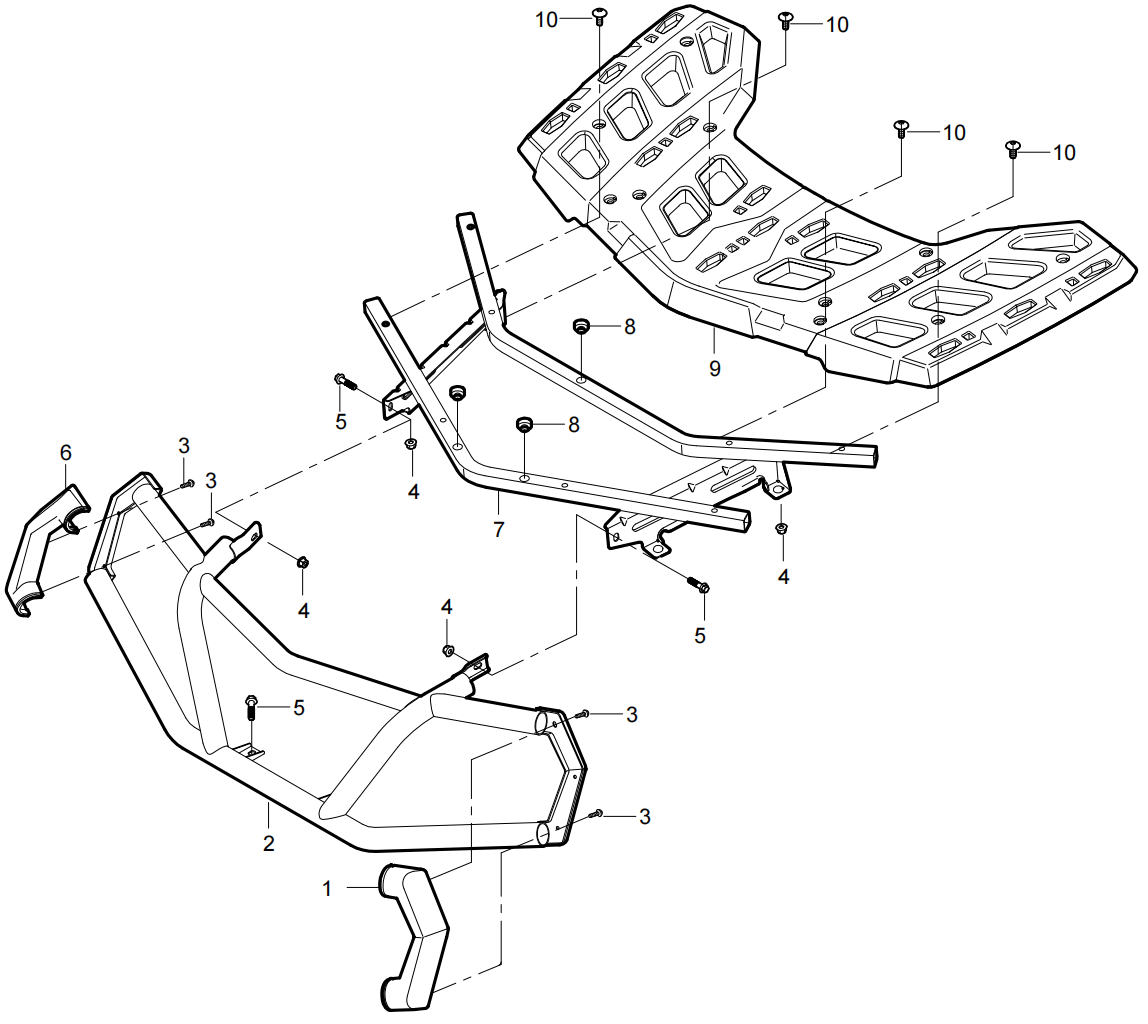 DIAGRAM 2025 AODES  FRONT RACKS&FRONT BUMPER F21