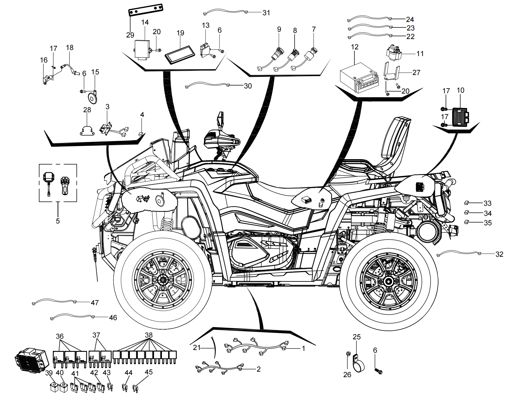 DIAGRAM 2026 AODES ELECTRICAL PARTS F16