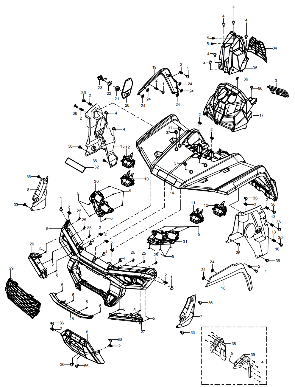 DIAGRAM 2026 AODES FRONT PLASTIC F17