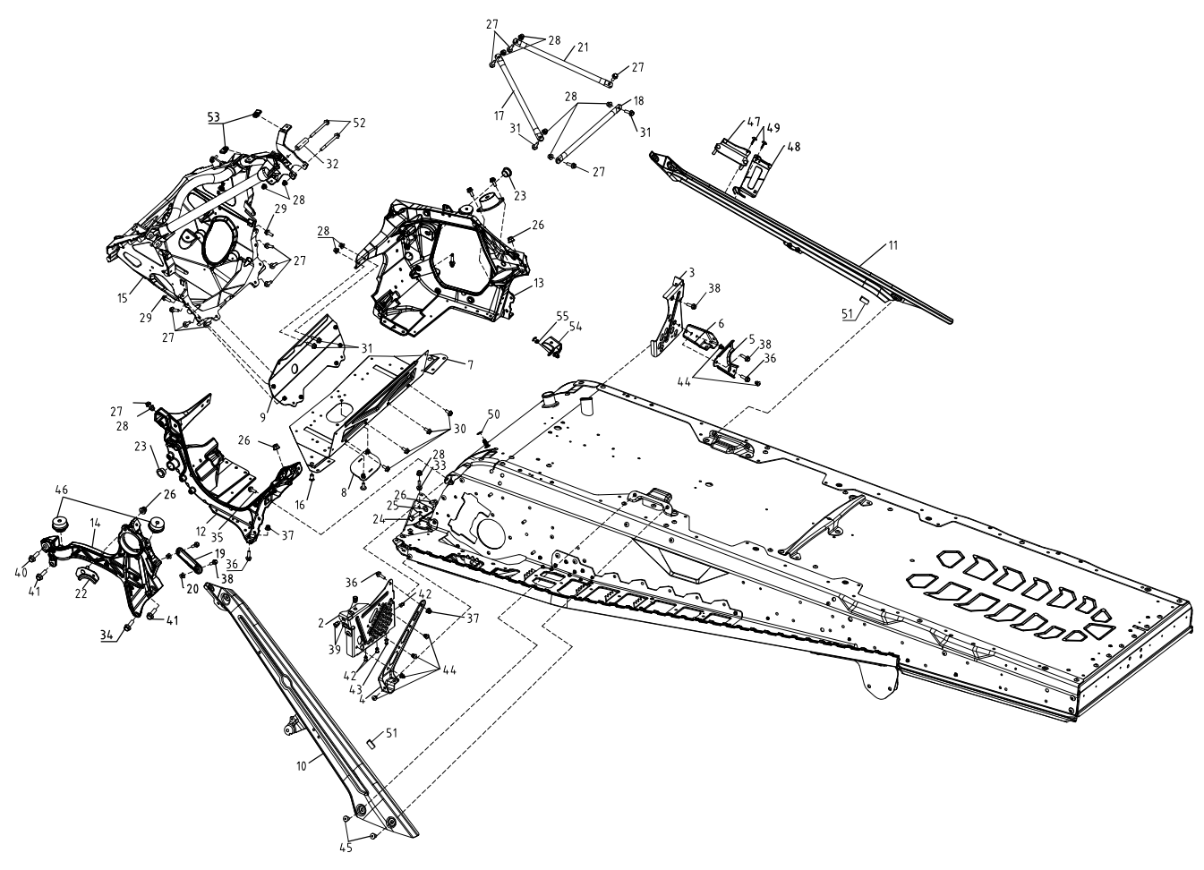 Рама — AODES Snowcross 900T SWT SC · 2027