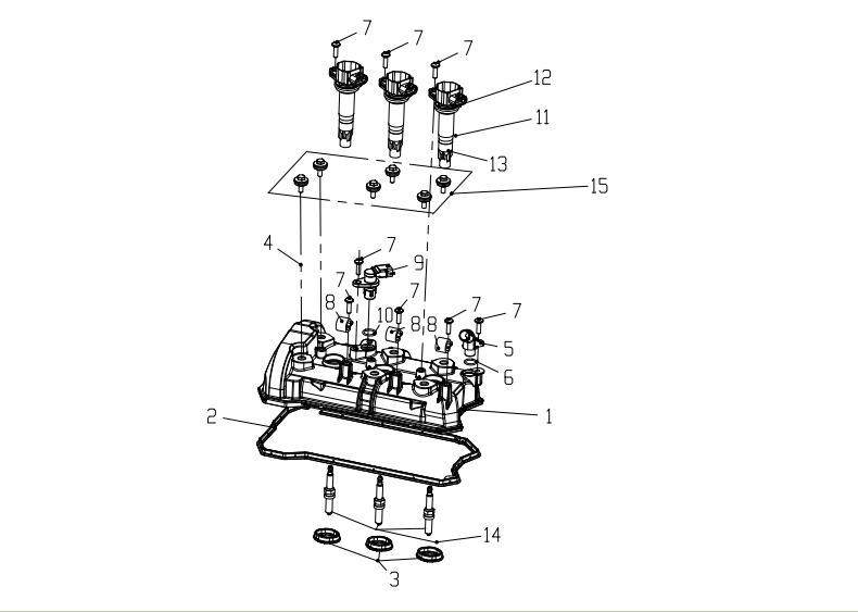 Клапанная крышка в сборе — AODES Snowcross 900T SWT SC · 2027
