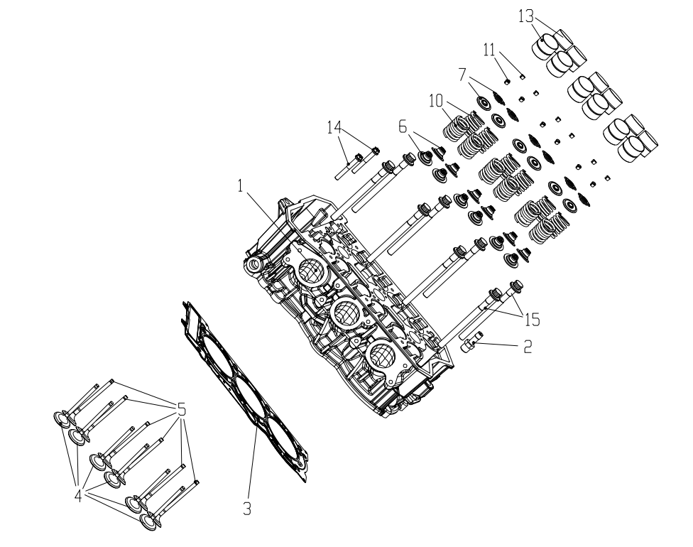 Головка цилиндра в сборе — AODES Snowcross 900T SWT SC · 2027