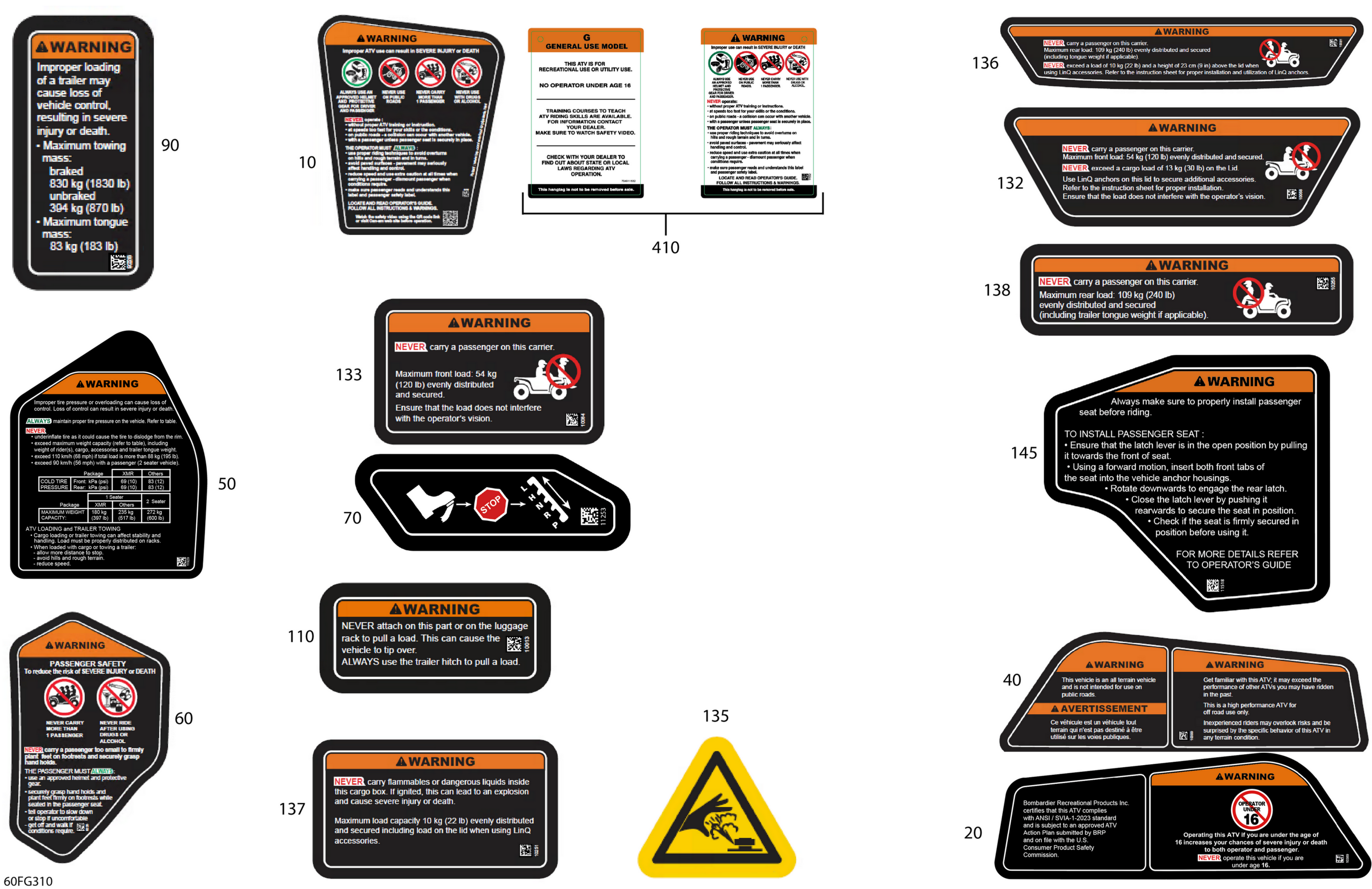 Body - Warning Decals