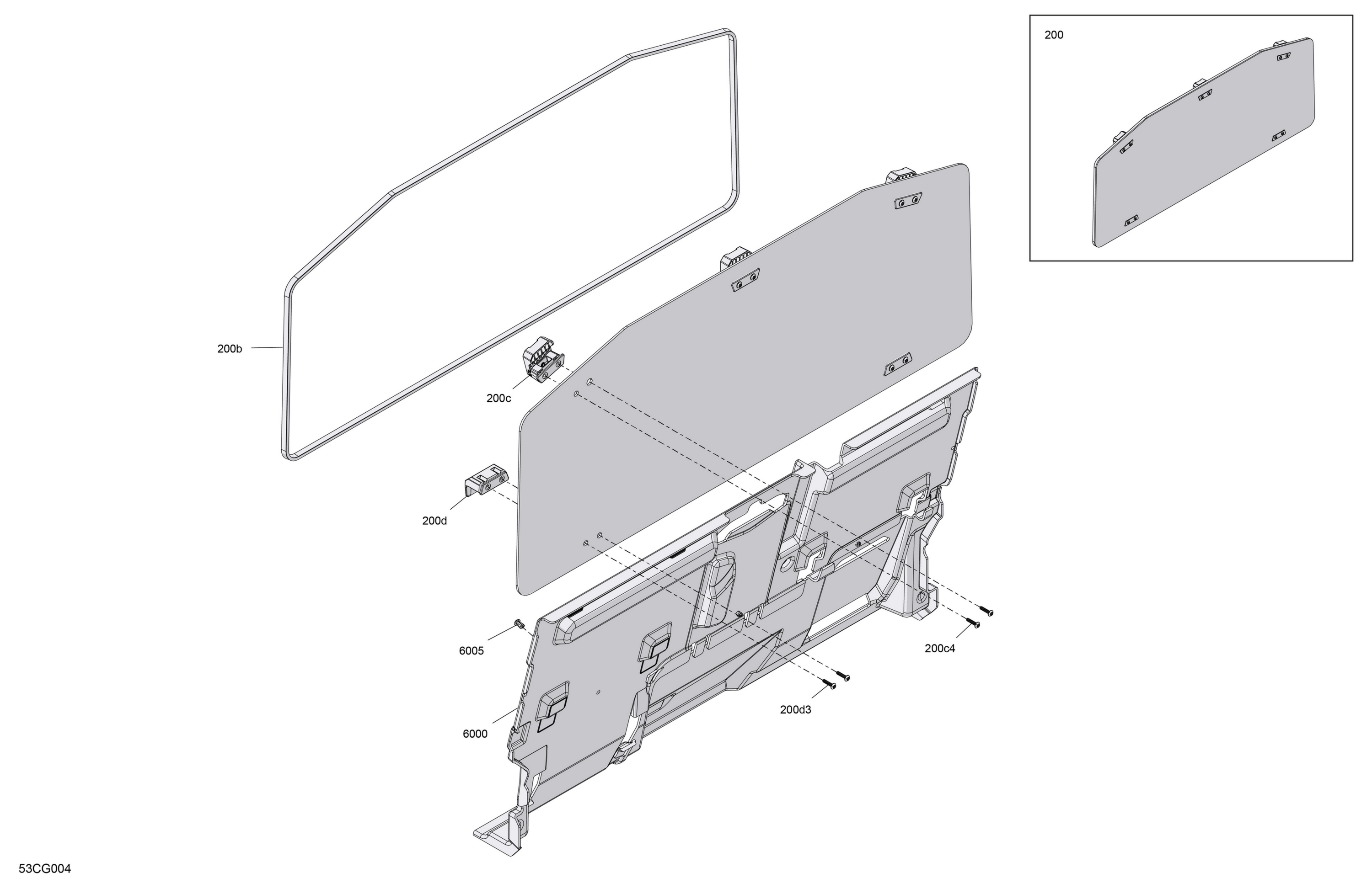 Enclosure Cab - Rear Wall