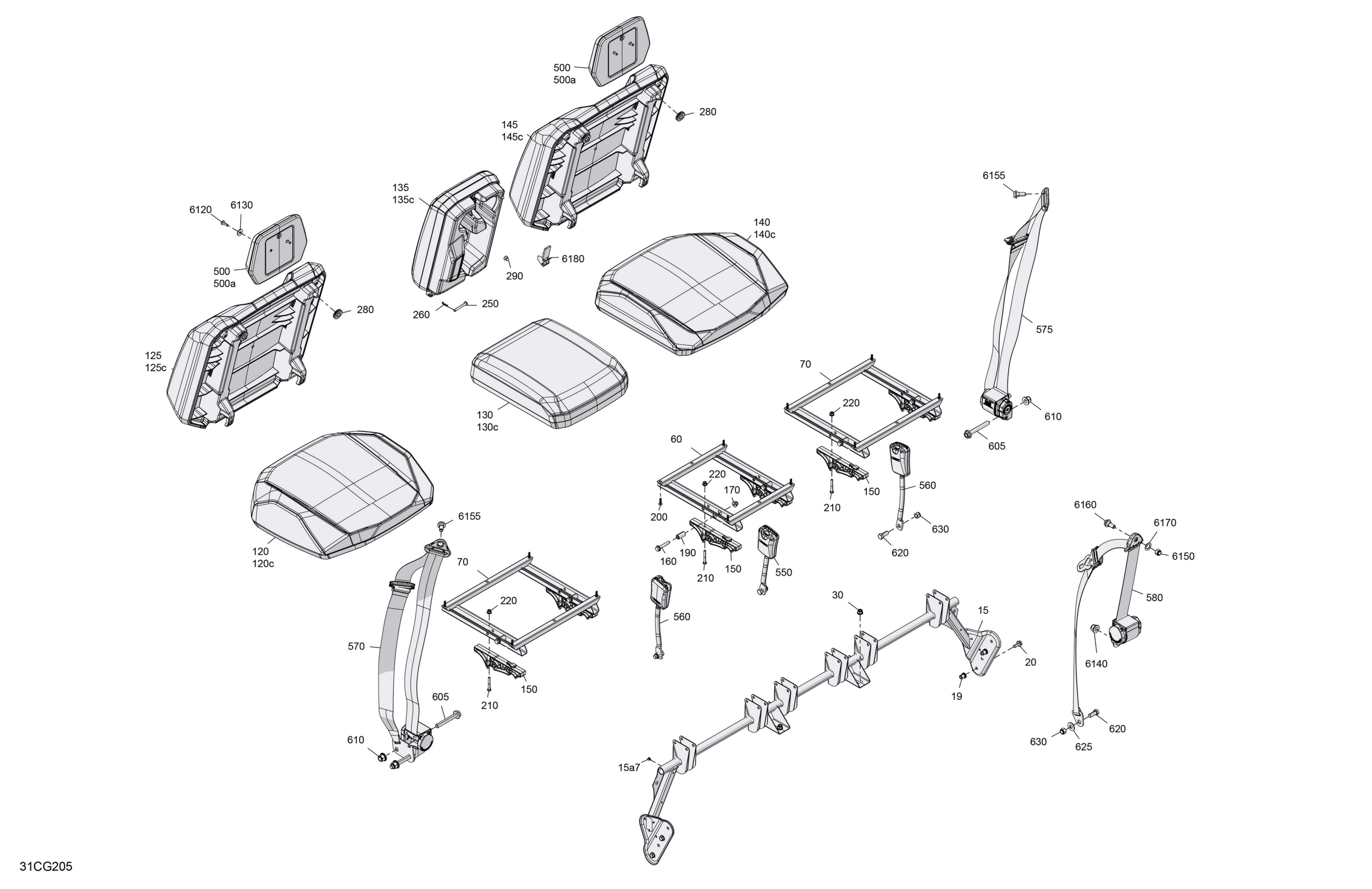Body - Seat - Rear Section