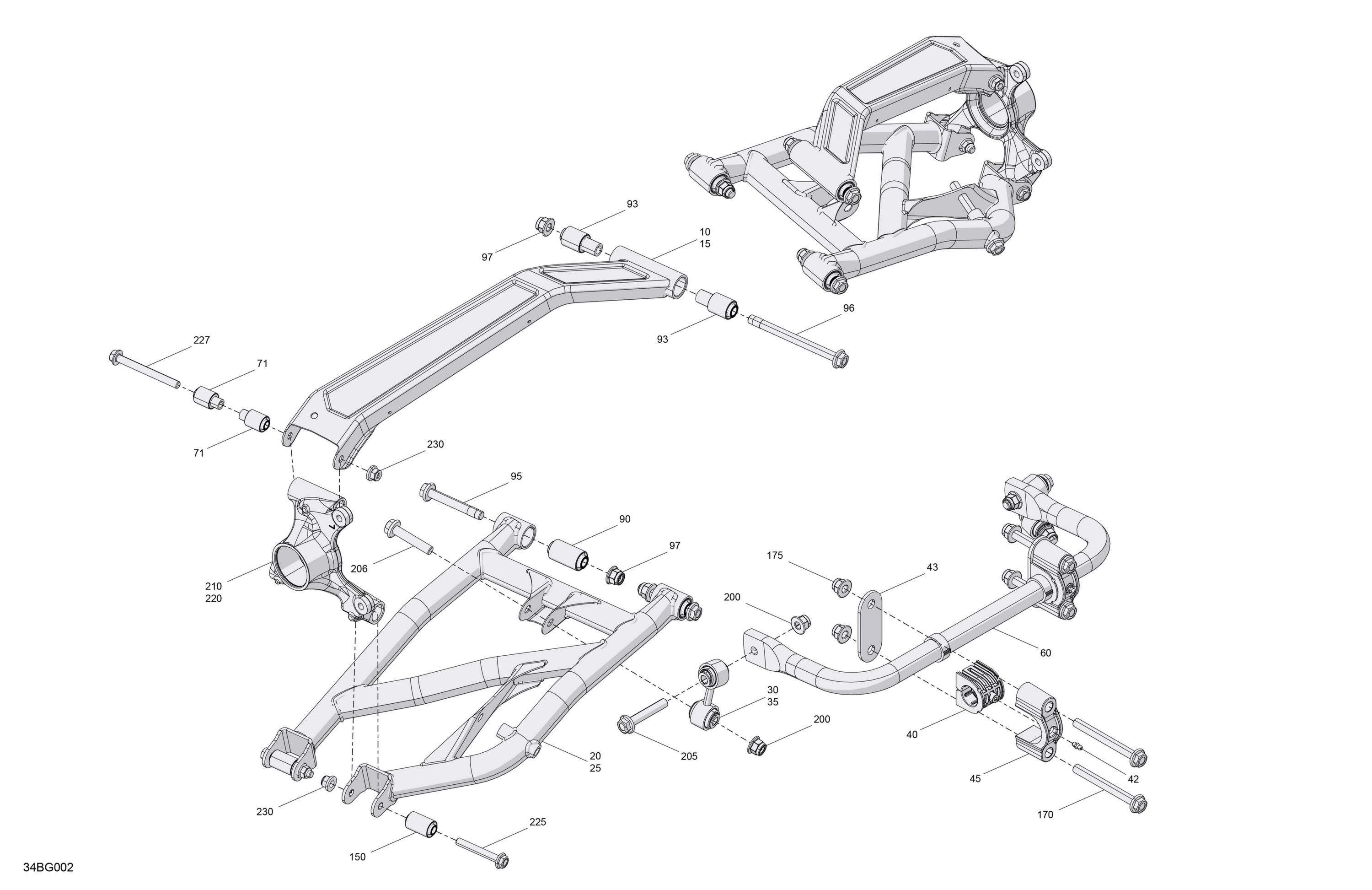 Схема узла: Suspension - Rear Components