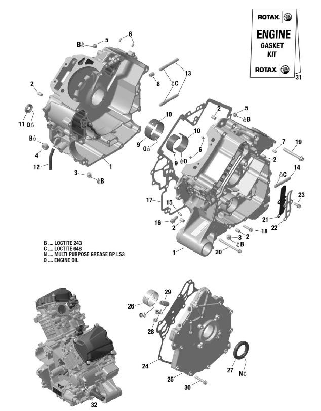 ROTAX - Crankcase