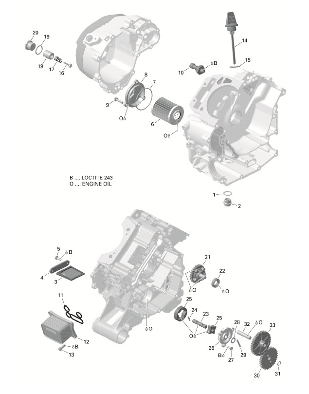 Схема узла: ROTAX - Engine Lubrication