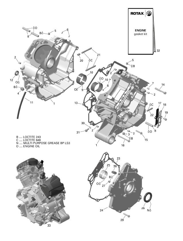 ROTAX - Crankcase