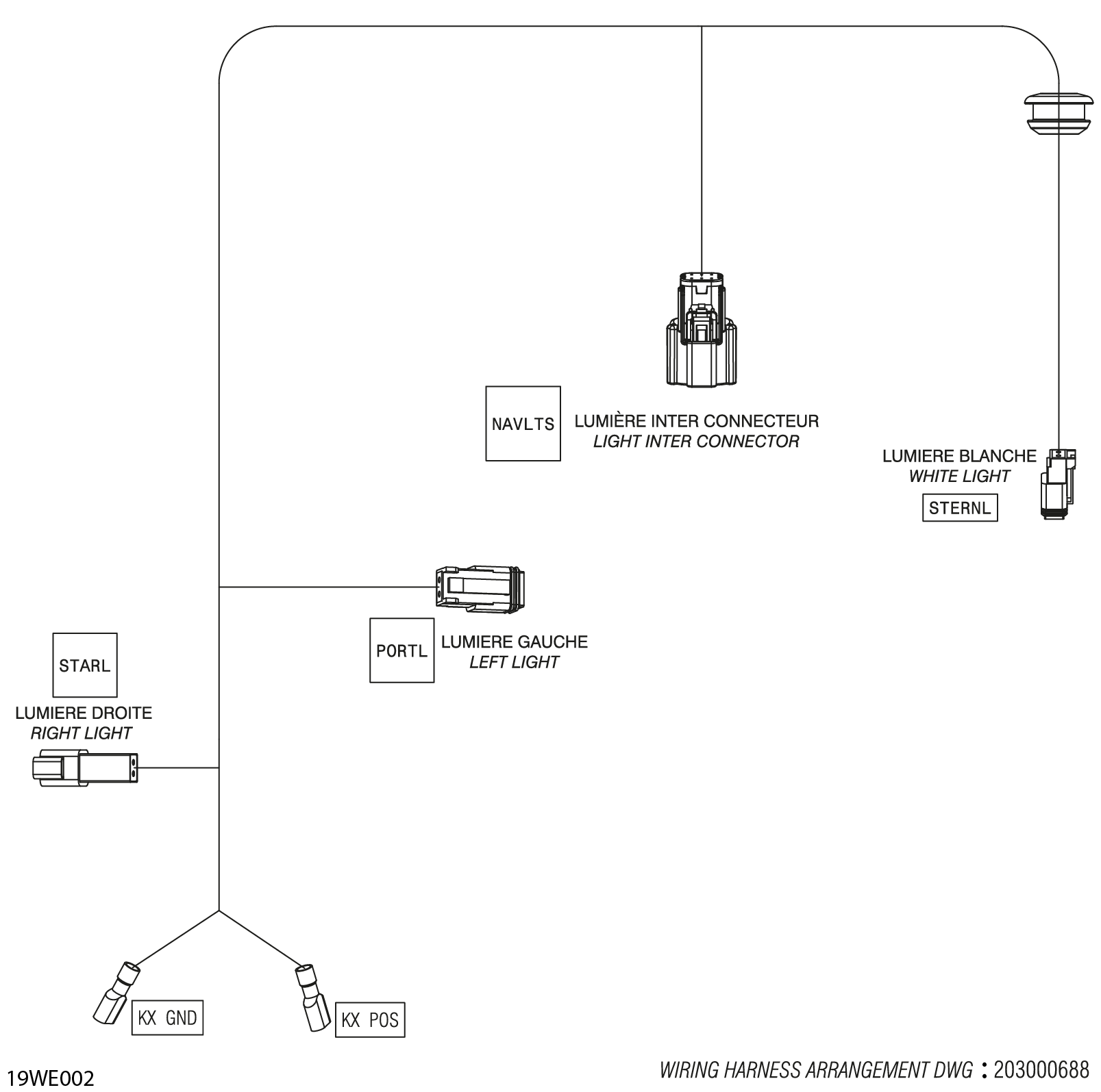 ELECTRIC - Accessory Lighting Wiring Harness - 278003908