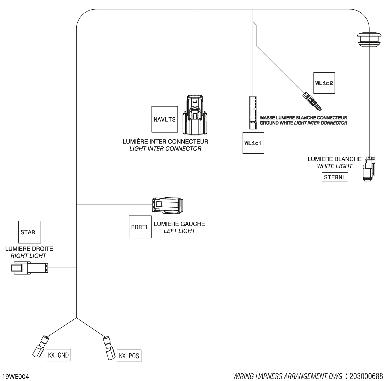 ELECTRIC - Accessory Lighting Wiring Harness - 278004376