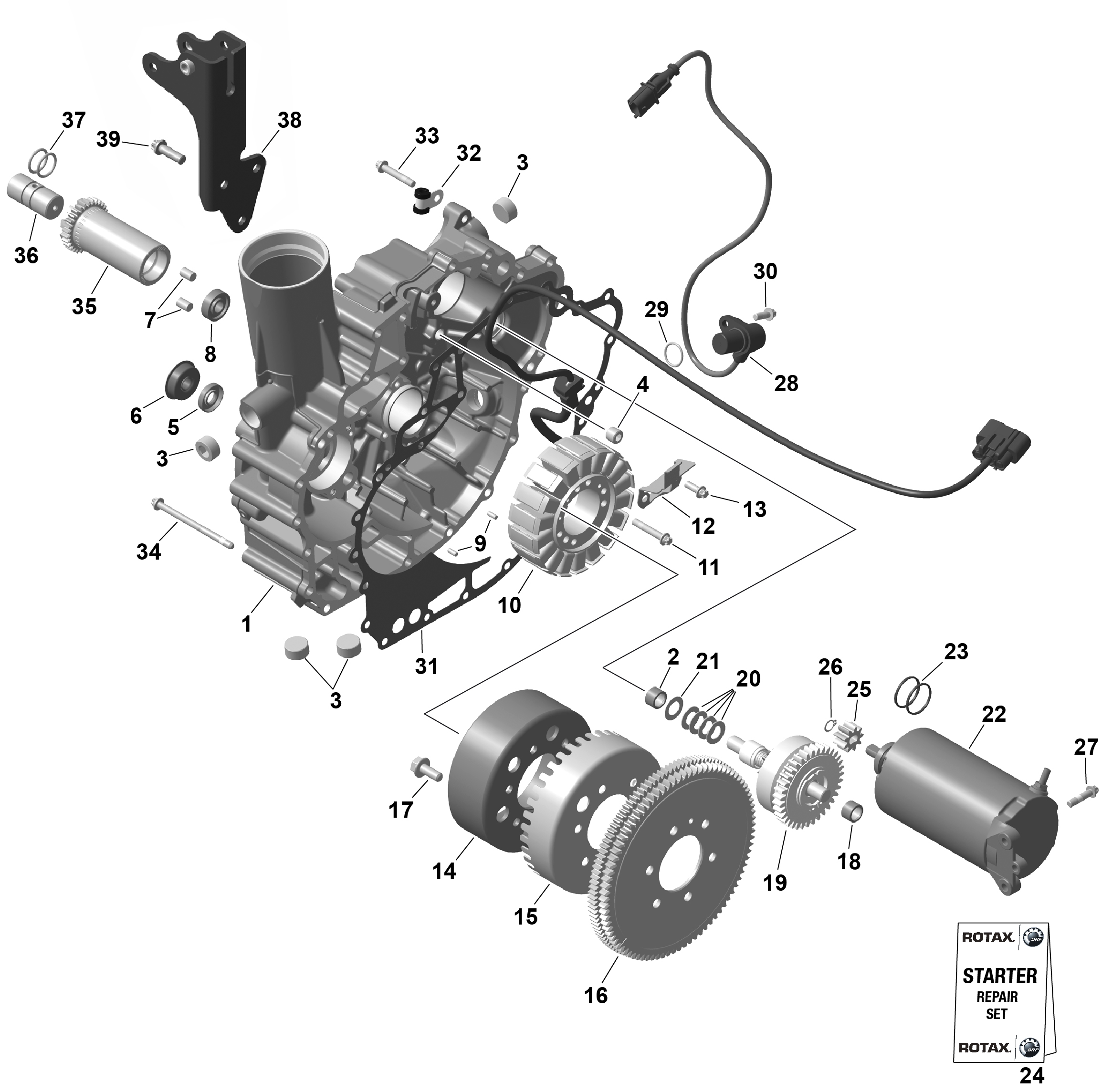 ROTAX - Magneto and Electric Starter