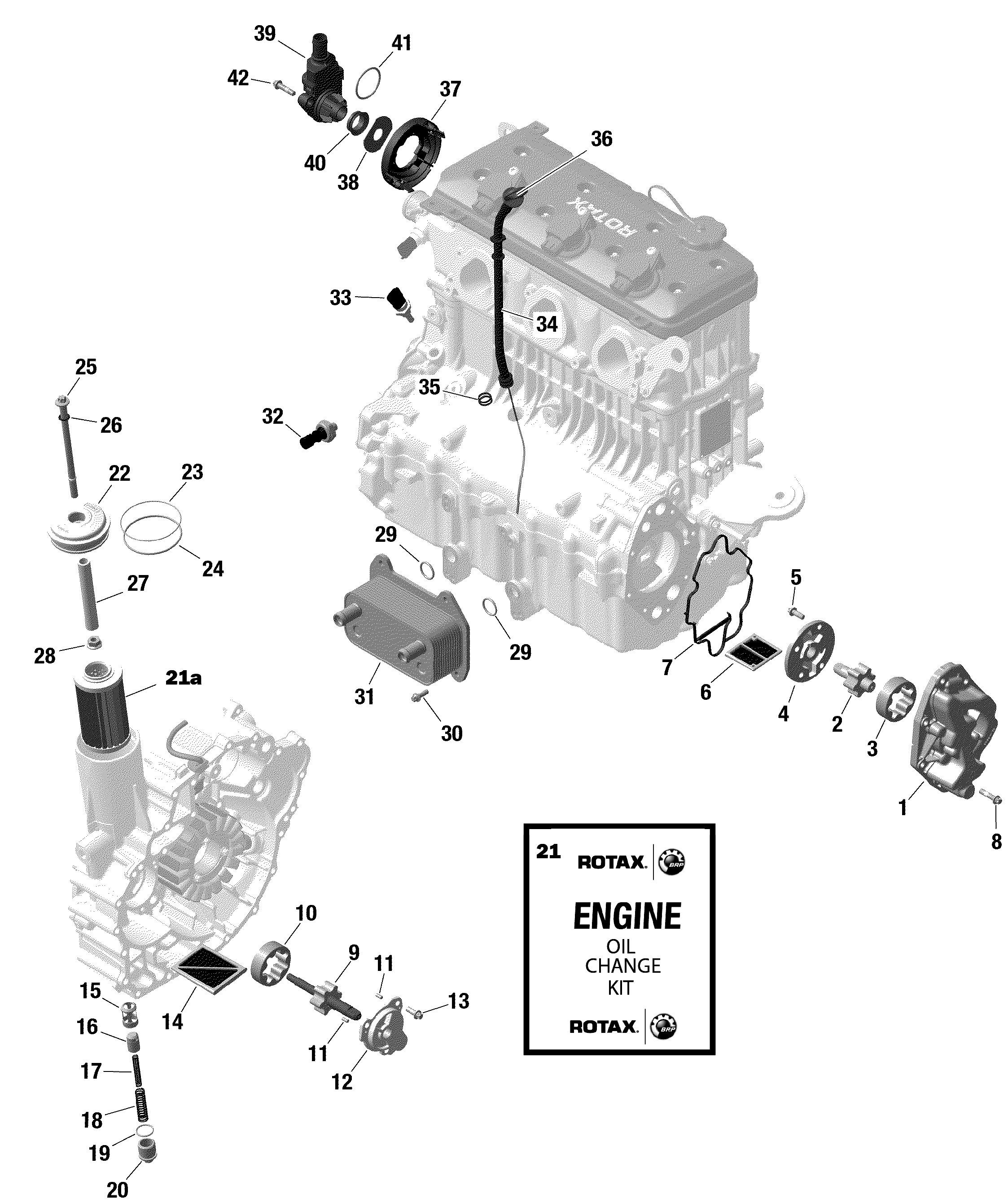 Схема узла: ROTAX - Engine Lubrication