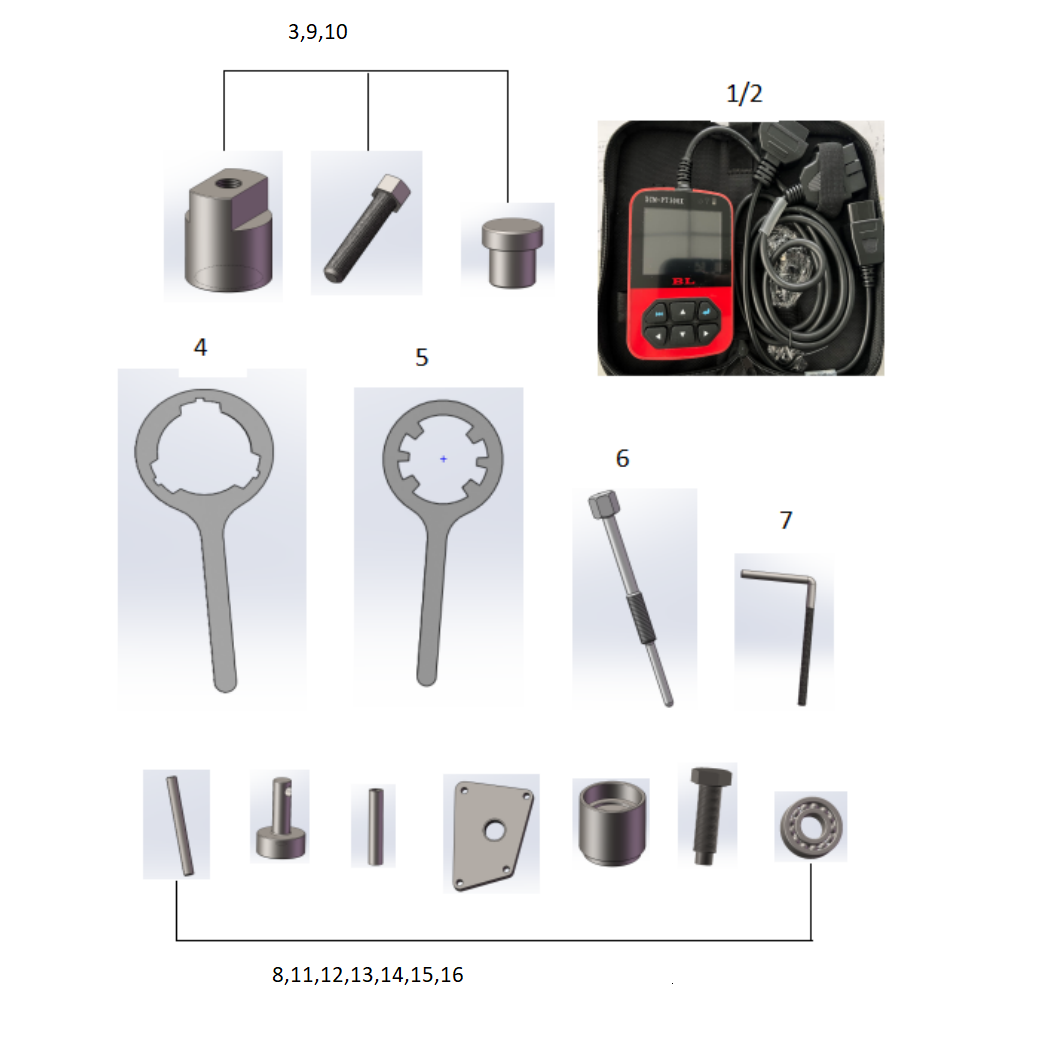 DIAGRAM 2024 AODES TOOL KITS E13
