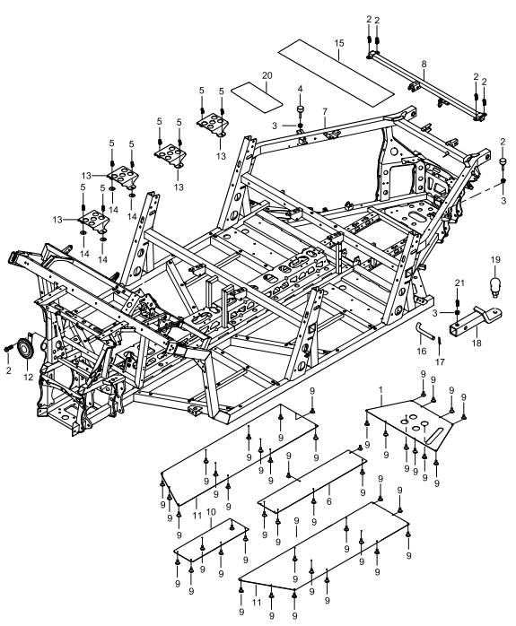 DIAGRAM 2025 AODES FRAME (FOUR DOOR) F15