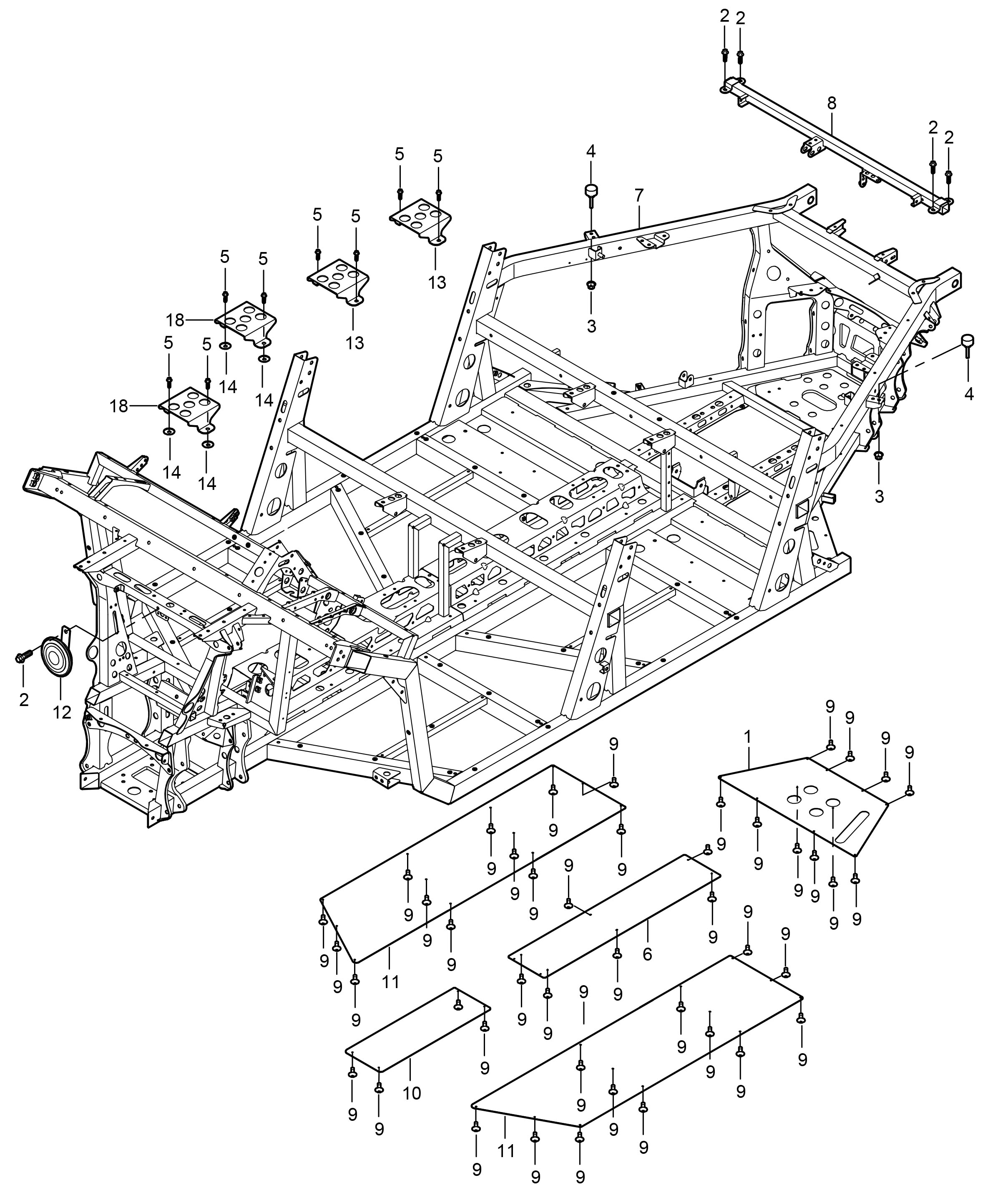 FRAME (4 DOOR) F15