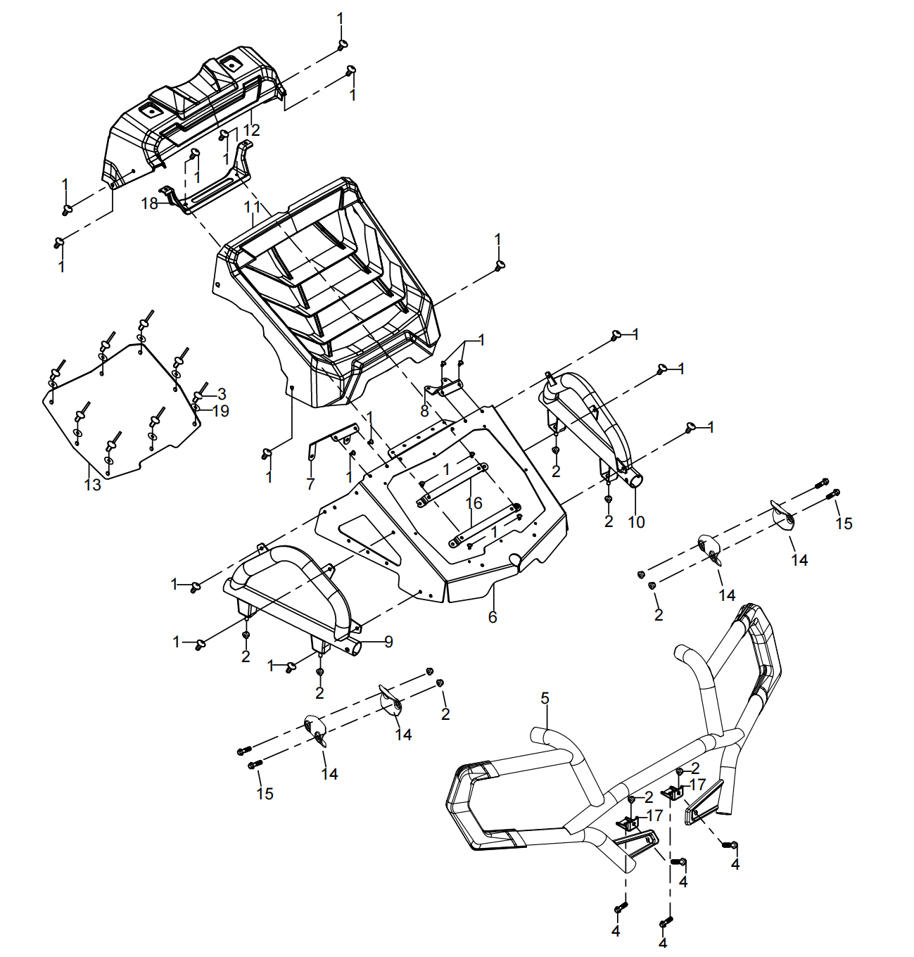 DIAGRAM 2026 AODES  FRONT RACKS&FRONT BUMPER F21