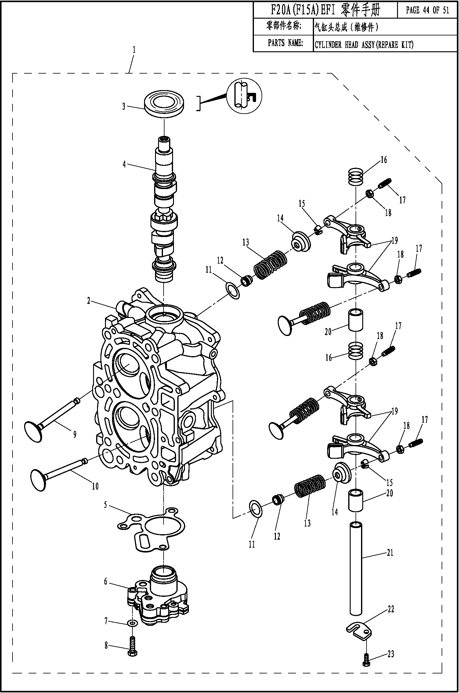 CYLINDER HEAD ASSY(REPAIR KIT)