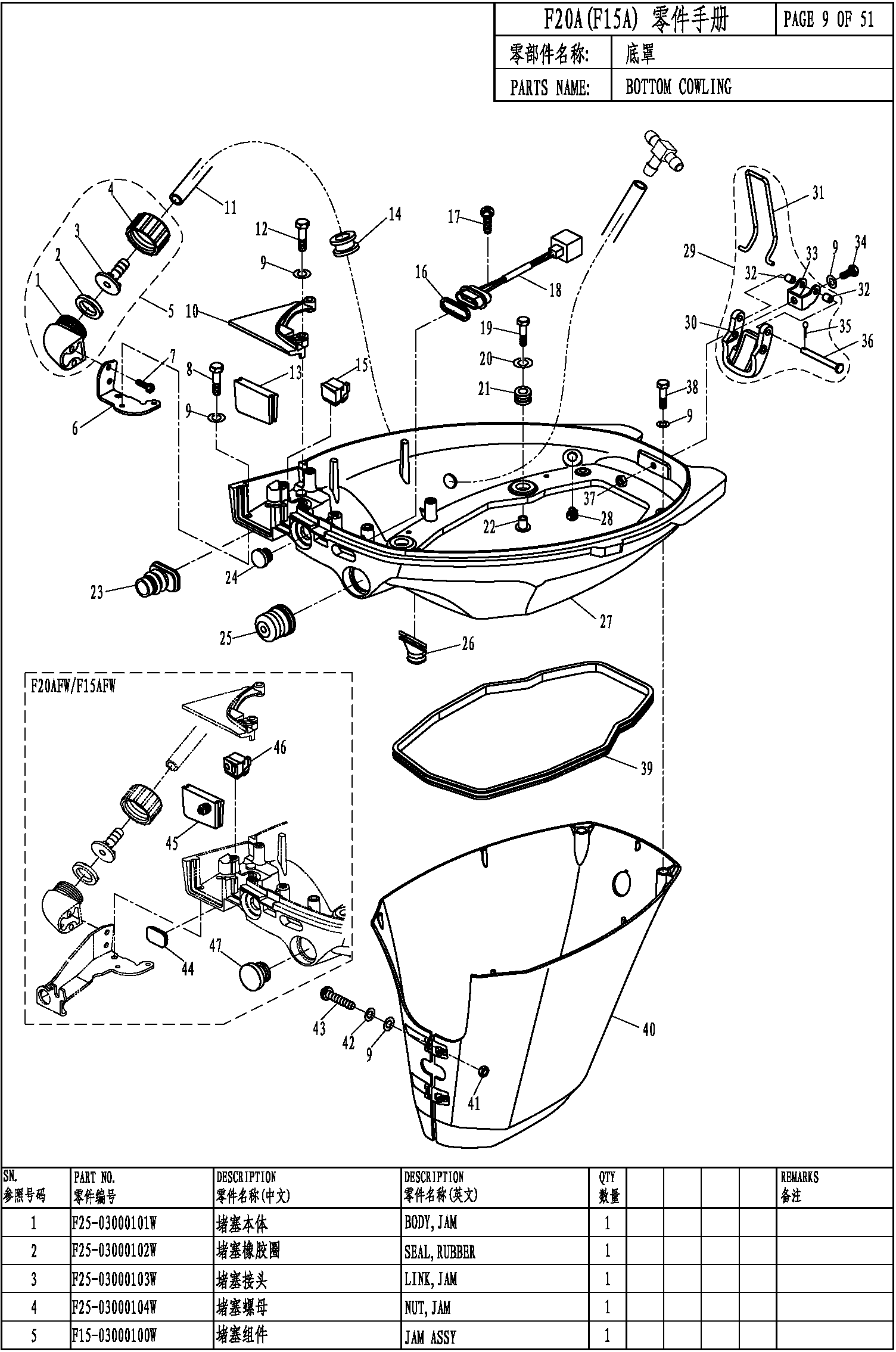 BOTTOM COWLING