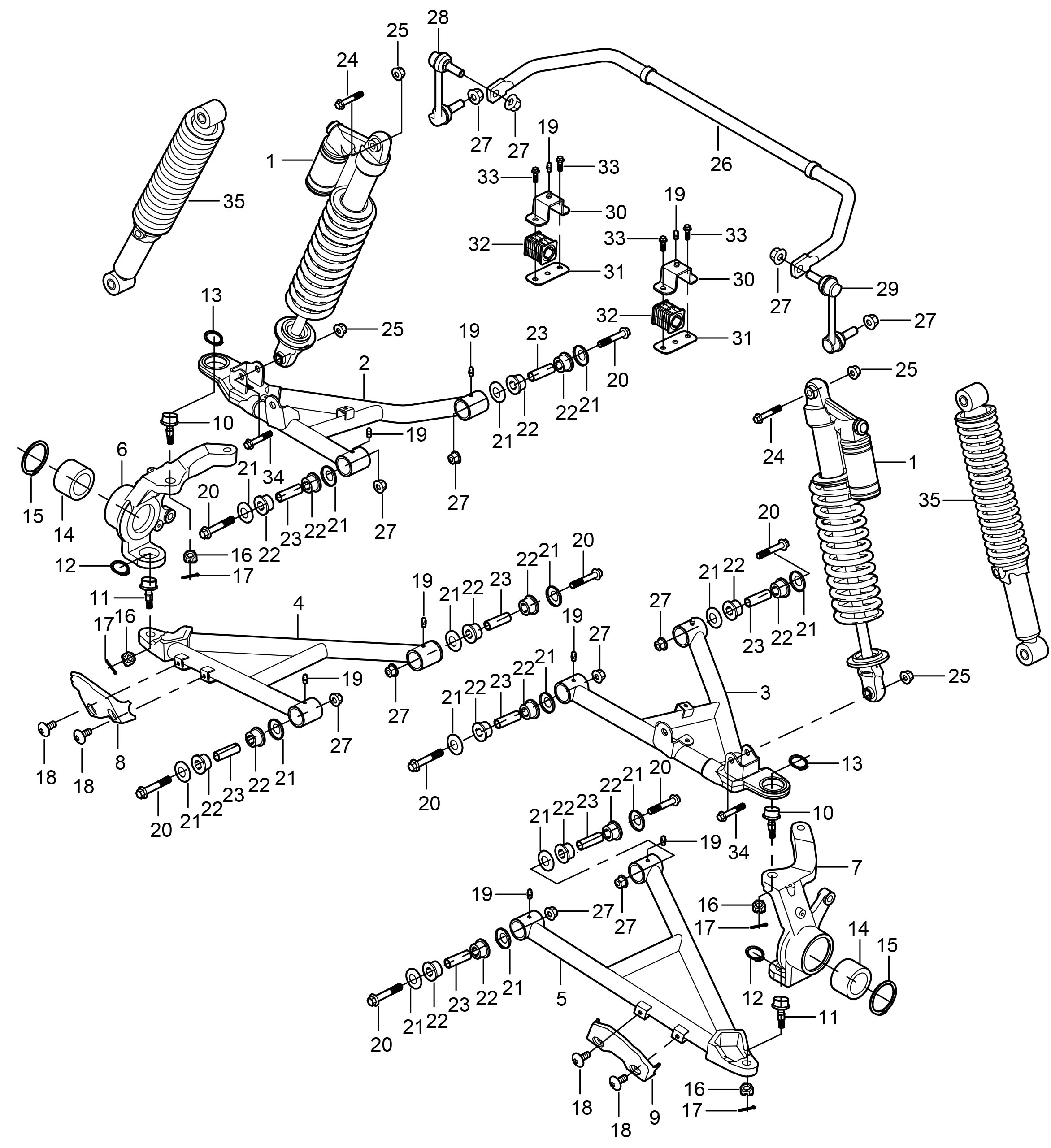 FRONT SUSPENSION SYSTEM F01