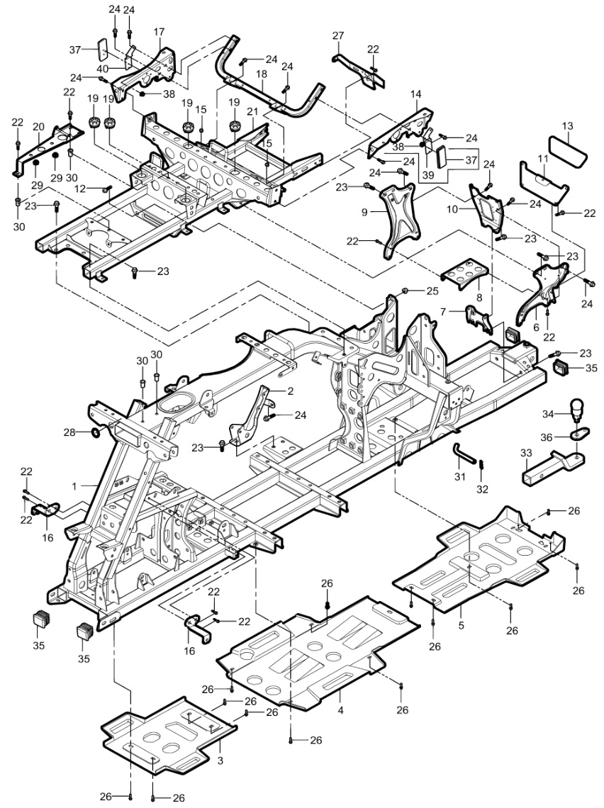7-2. Frame & accessories (Double seats vehicle ,USA version)