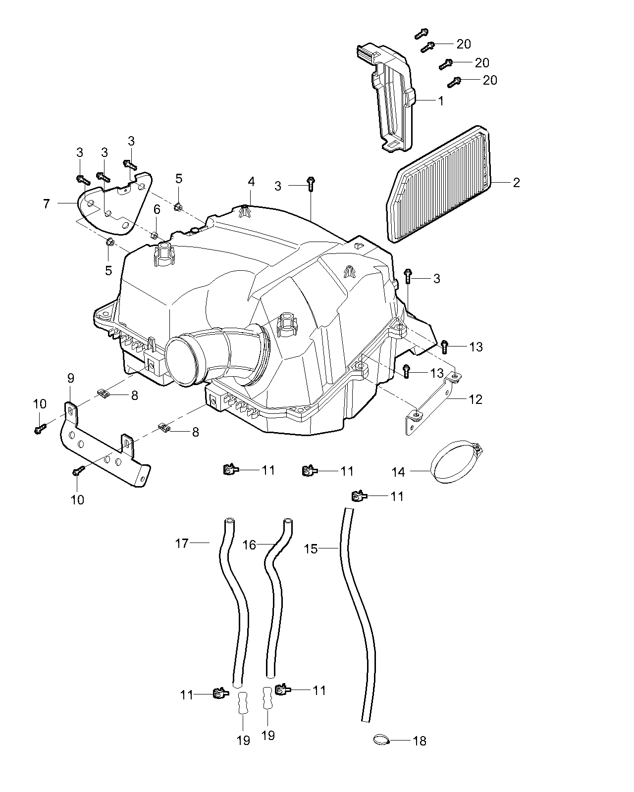 10. Air intake Assy