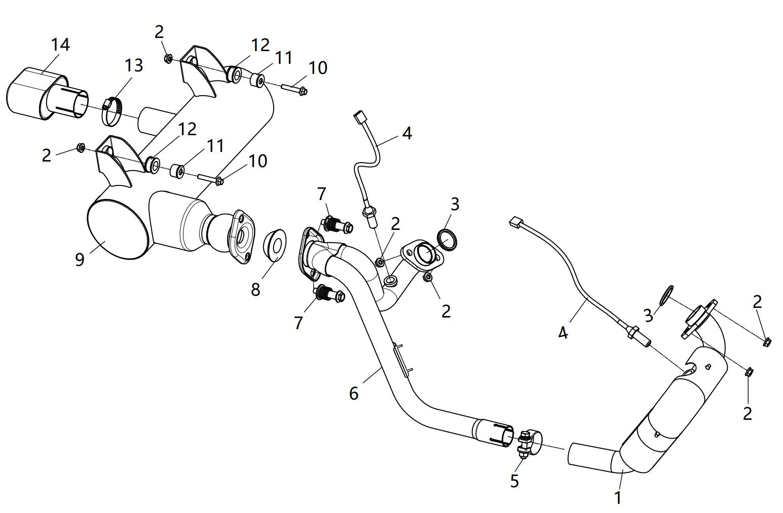 F17. Exhaust system
