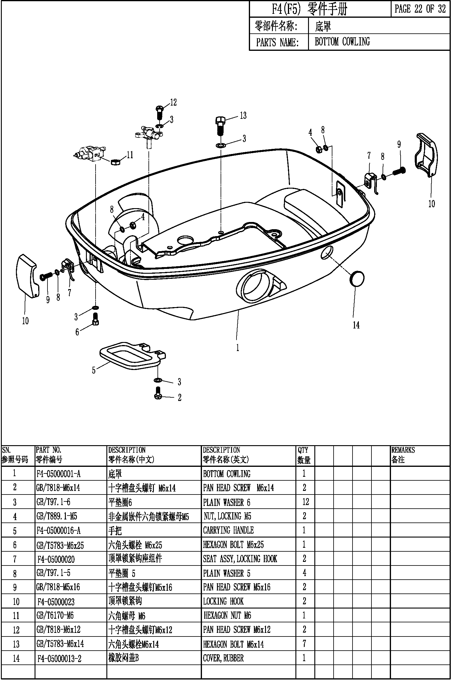 BOTTOM COWLING