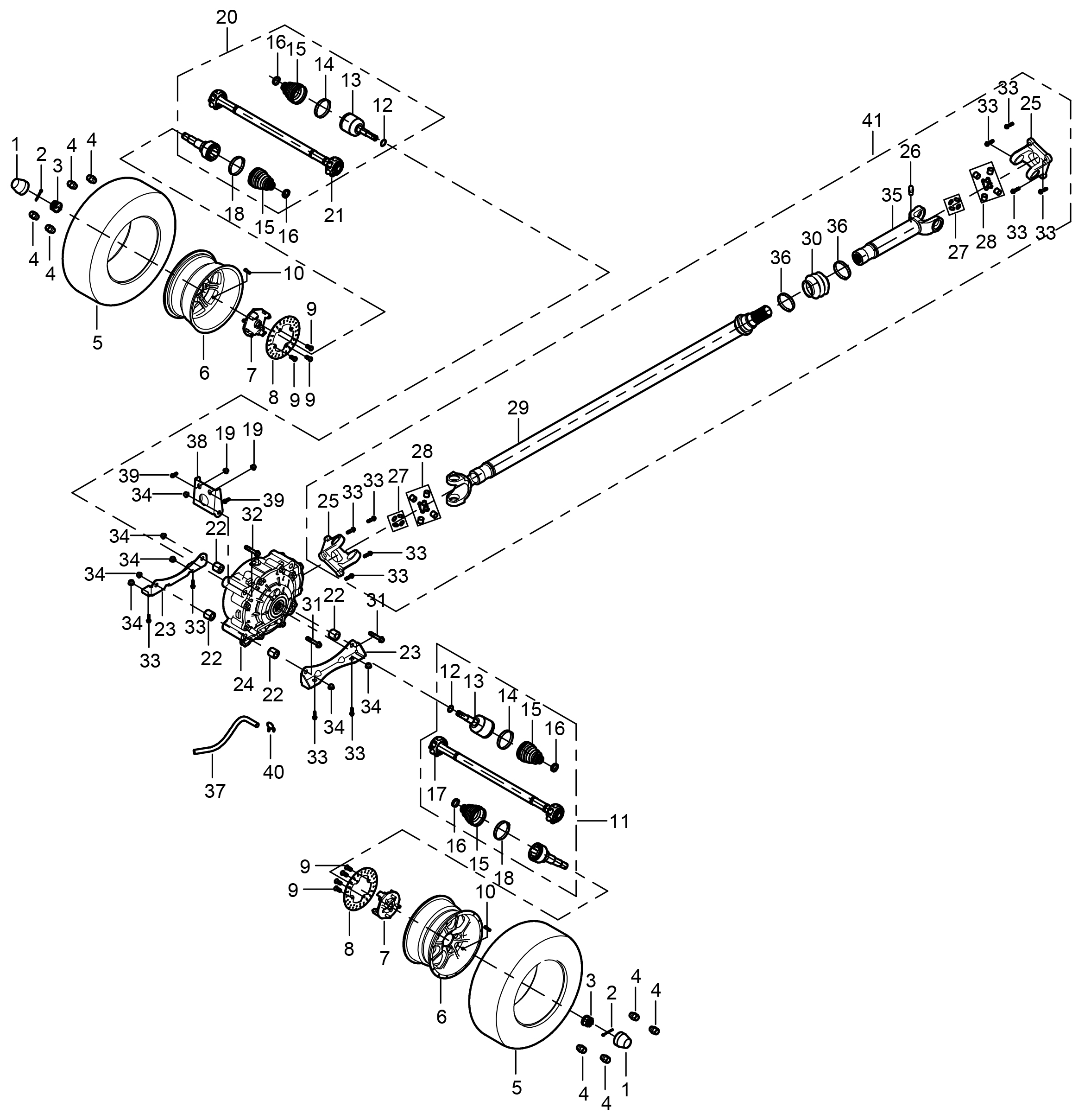 FRONT DRIVE SYSTEM(2 Door) F03