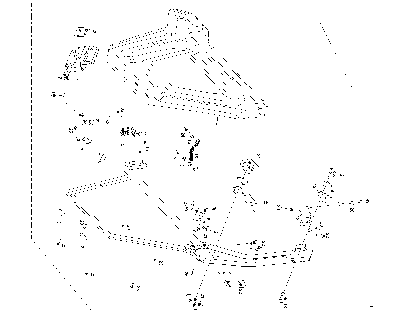 DIAGRAM 2025 AODES FRONT DOOR PASSENGER SIDE (TWO DOOR) F25