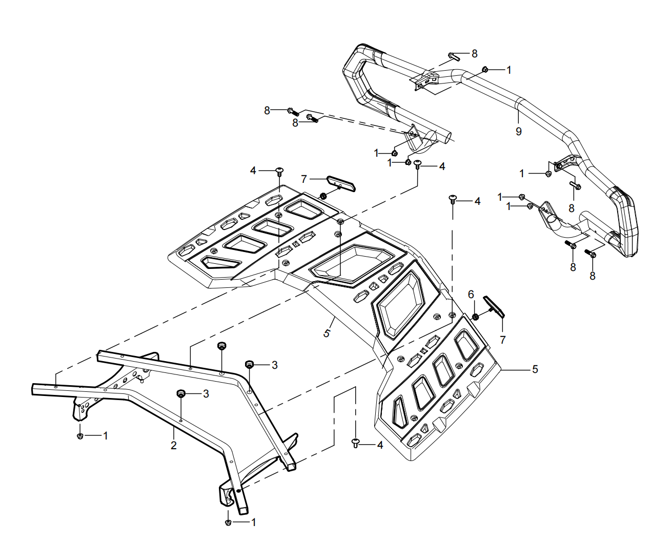 DIAGRAM 2026 AODES  REAR RACKS&REAR BUMPER F22