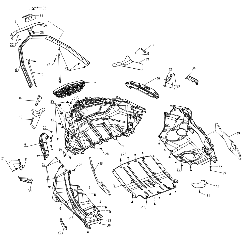 13. Body - Bottom Pan