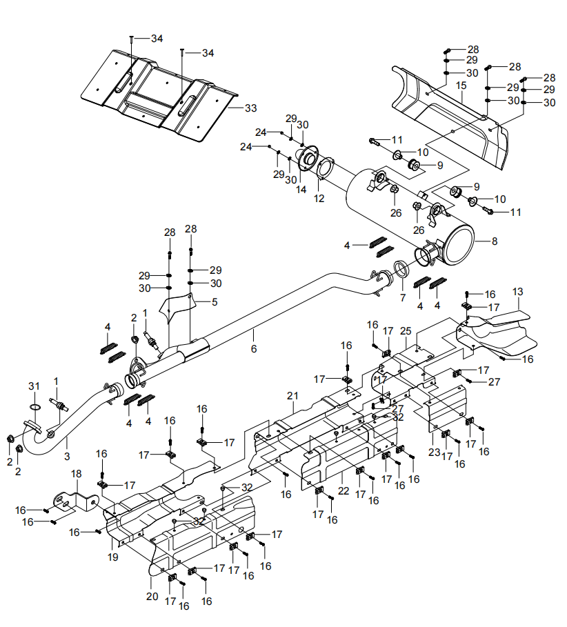DIAGRAM 2025 AODES EXHAUST SYSTEM F13