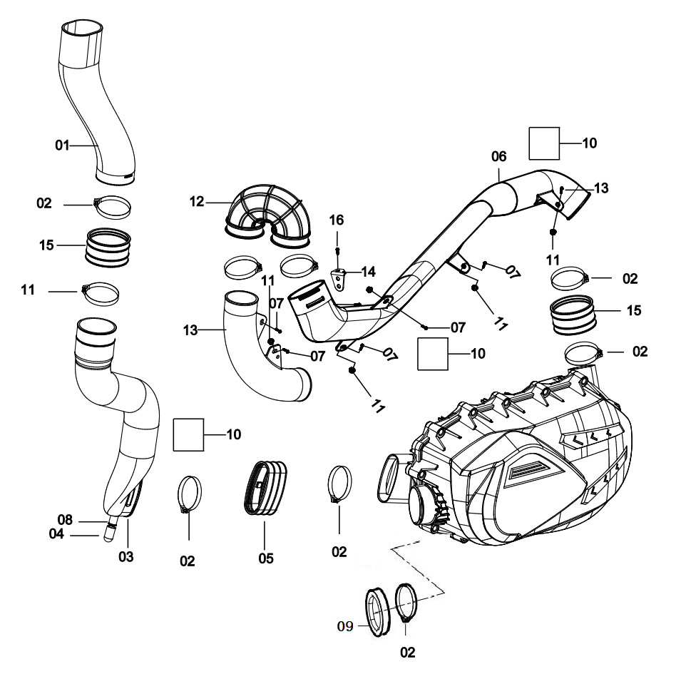DIAGRAM 2024 AODES CVT INTAKE&EXHAUST SYSTEM F11