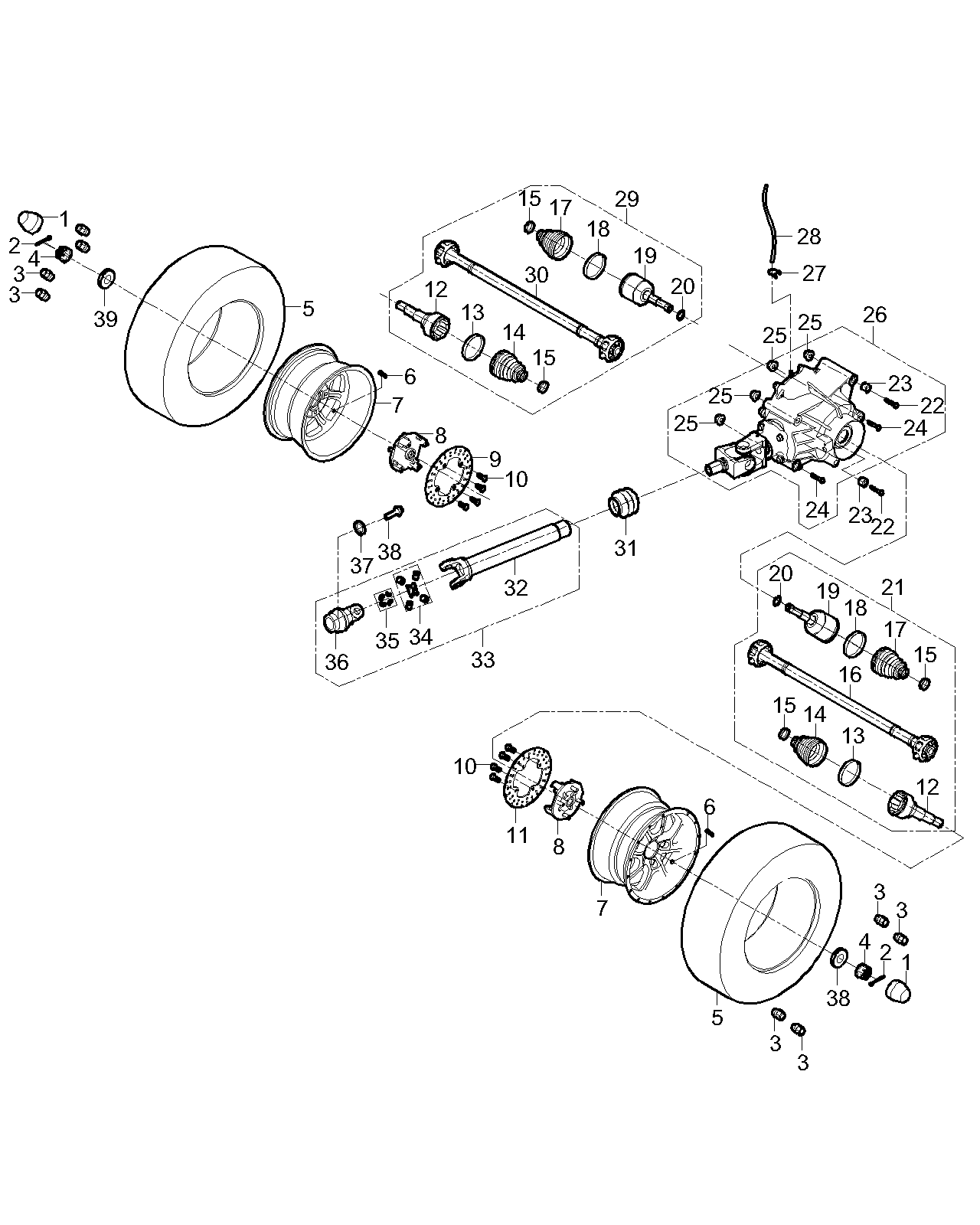 2. Rear drive system