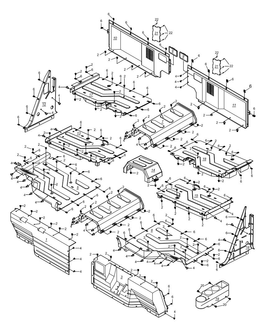 F10. Interior plastic parts