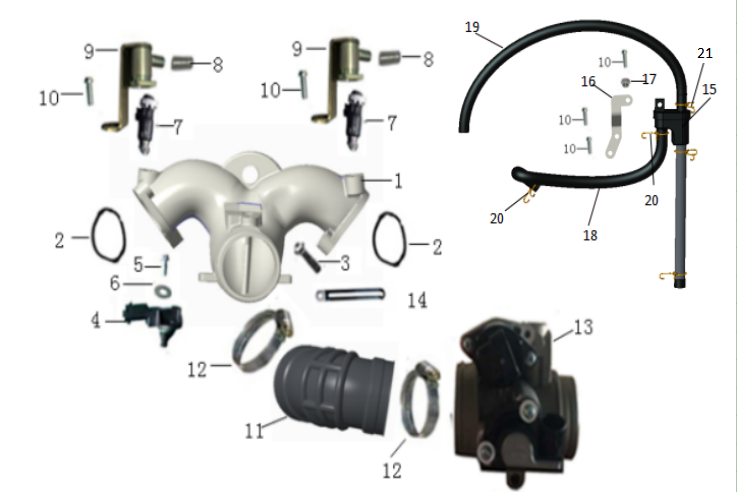 9. Air intake system (X1140109000)