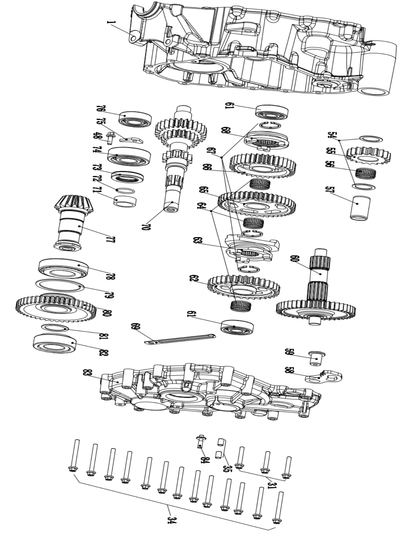 DIAGRAM 2024 AODES GEAR BOX 2 E09