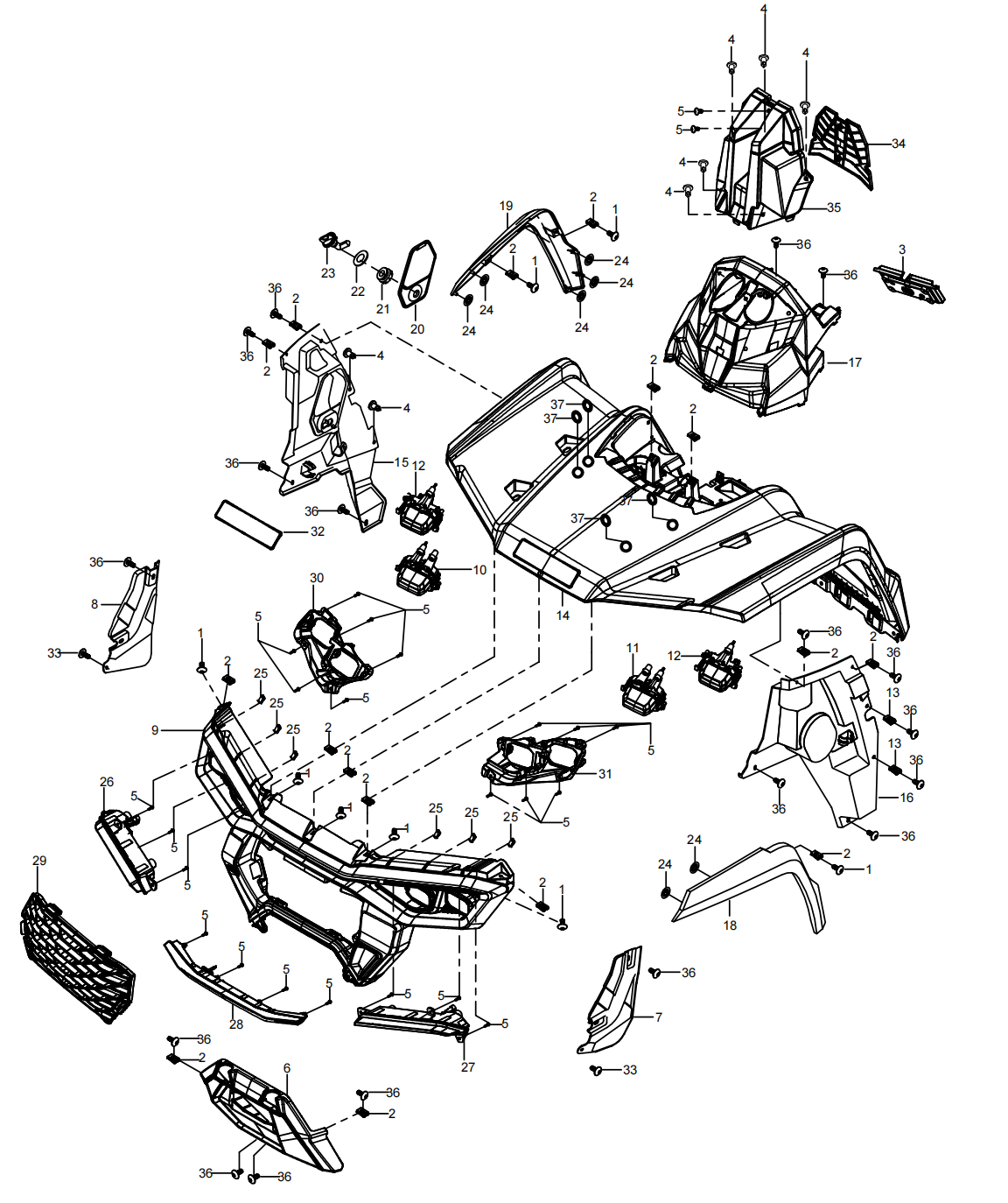 DIAGRAM 2026 AODES FRONT PLASTIC F17