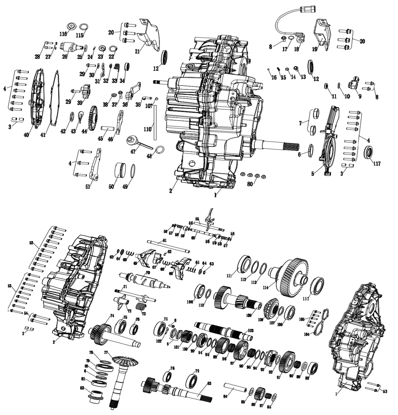 DIAGRAM 2025 AODES GEAR BOX 1 E10