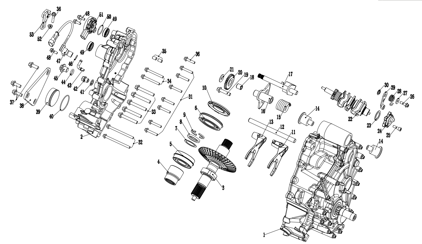 DIAGRAM 2025 AODES GEAR BOX 1 E10