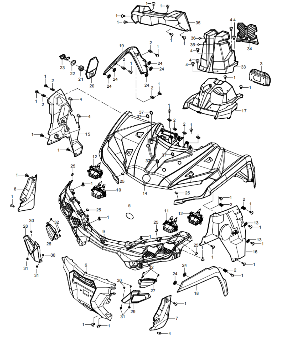 DIAGRAM 2025 AODES FRONT PLASTIC F17-2
