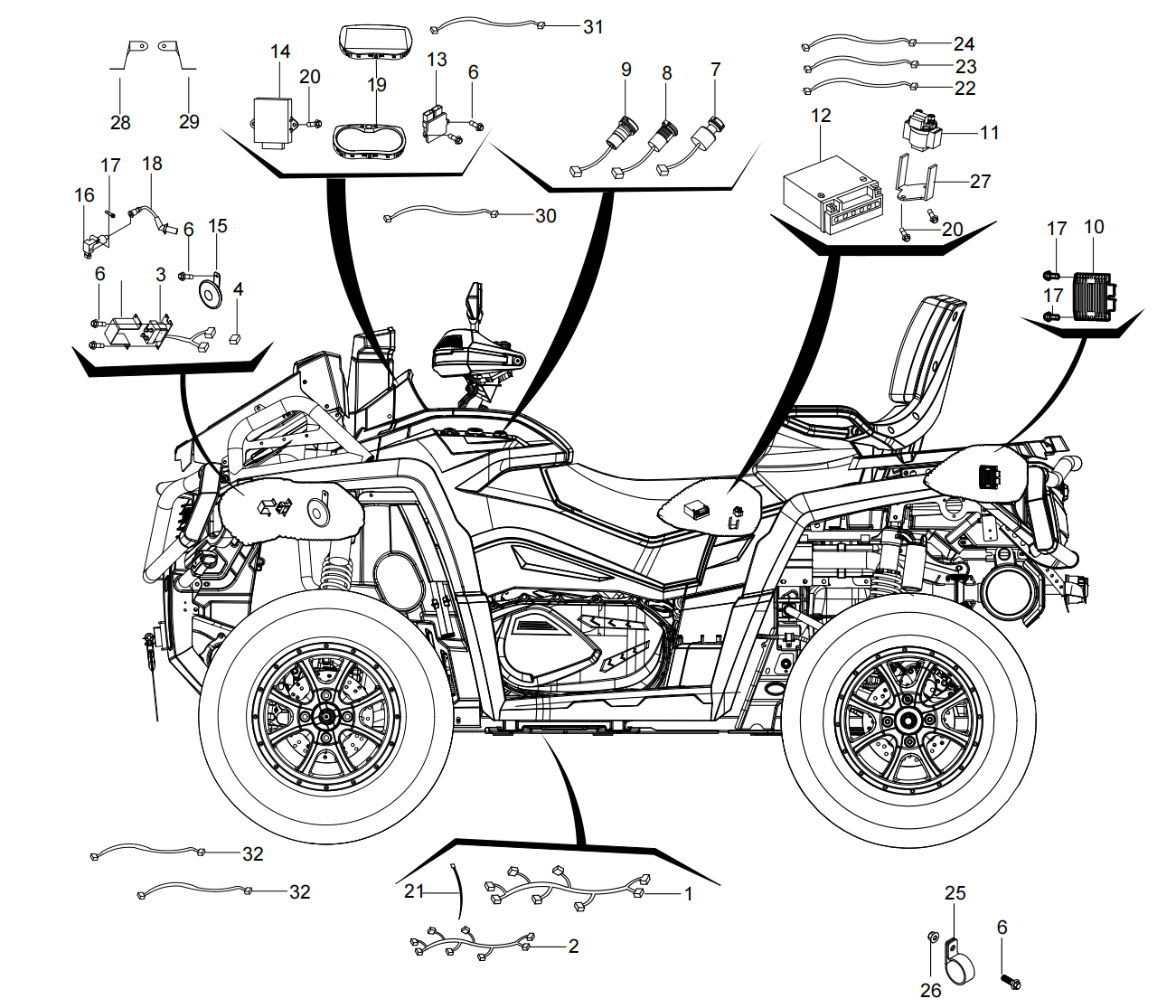 DIAGRAM 2024 AODES ELECTRICAL PARTS F16