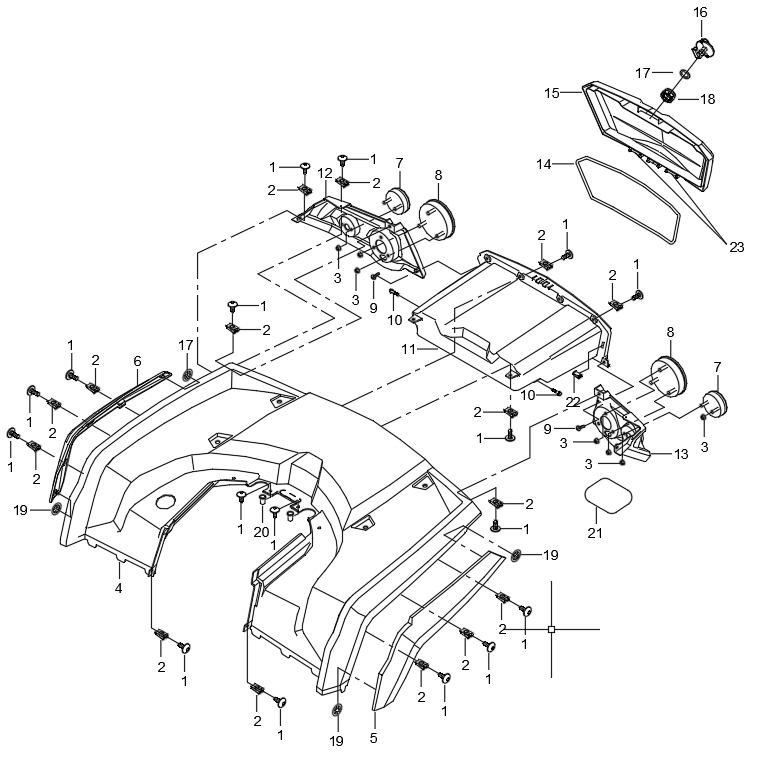 DIAGRAM 2024 AODES  REAR PLASTIC F20