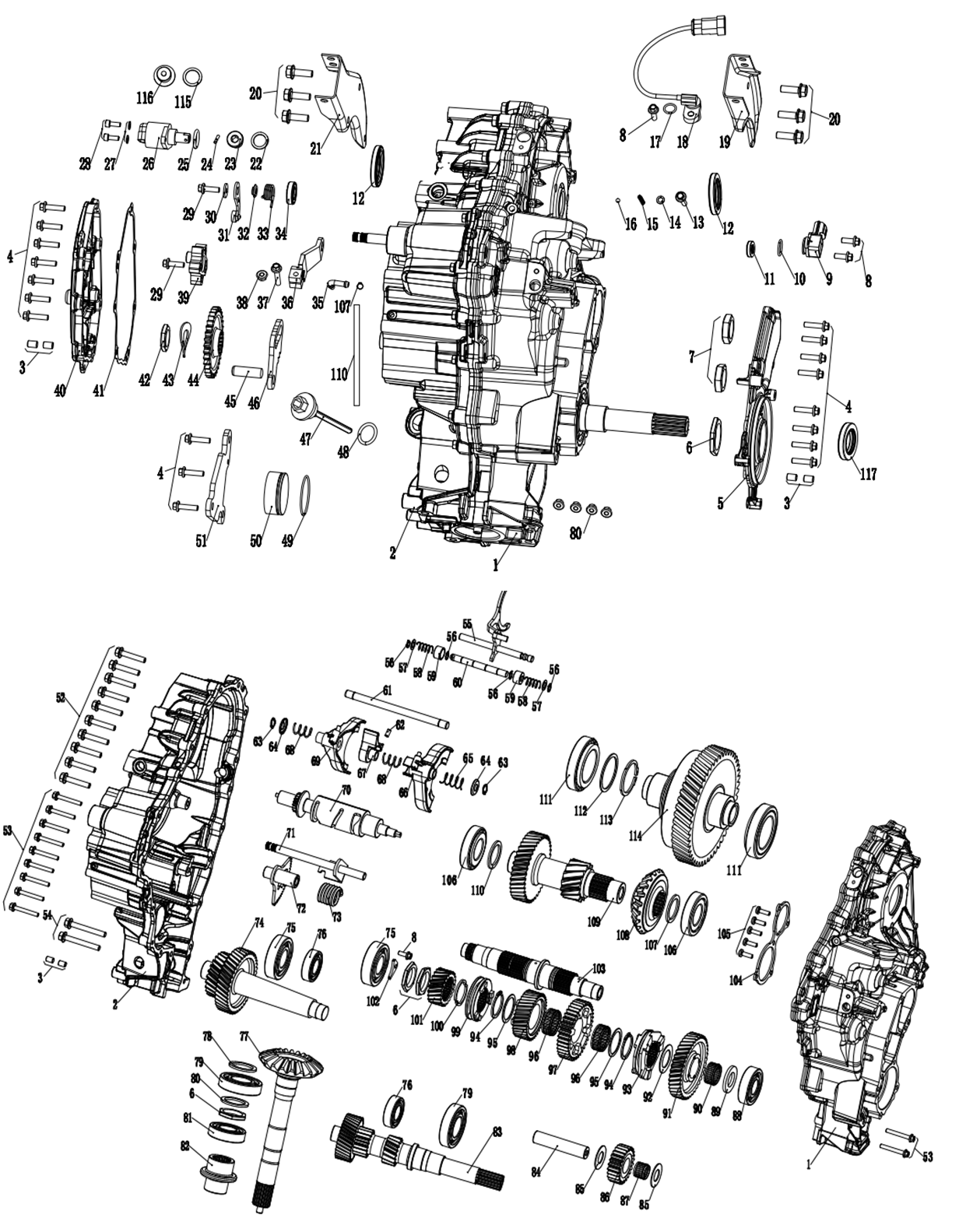 DIAGRAM 2025 AODES GEAR BOX 1 E10