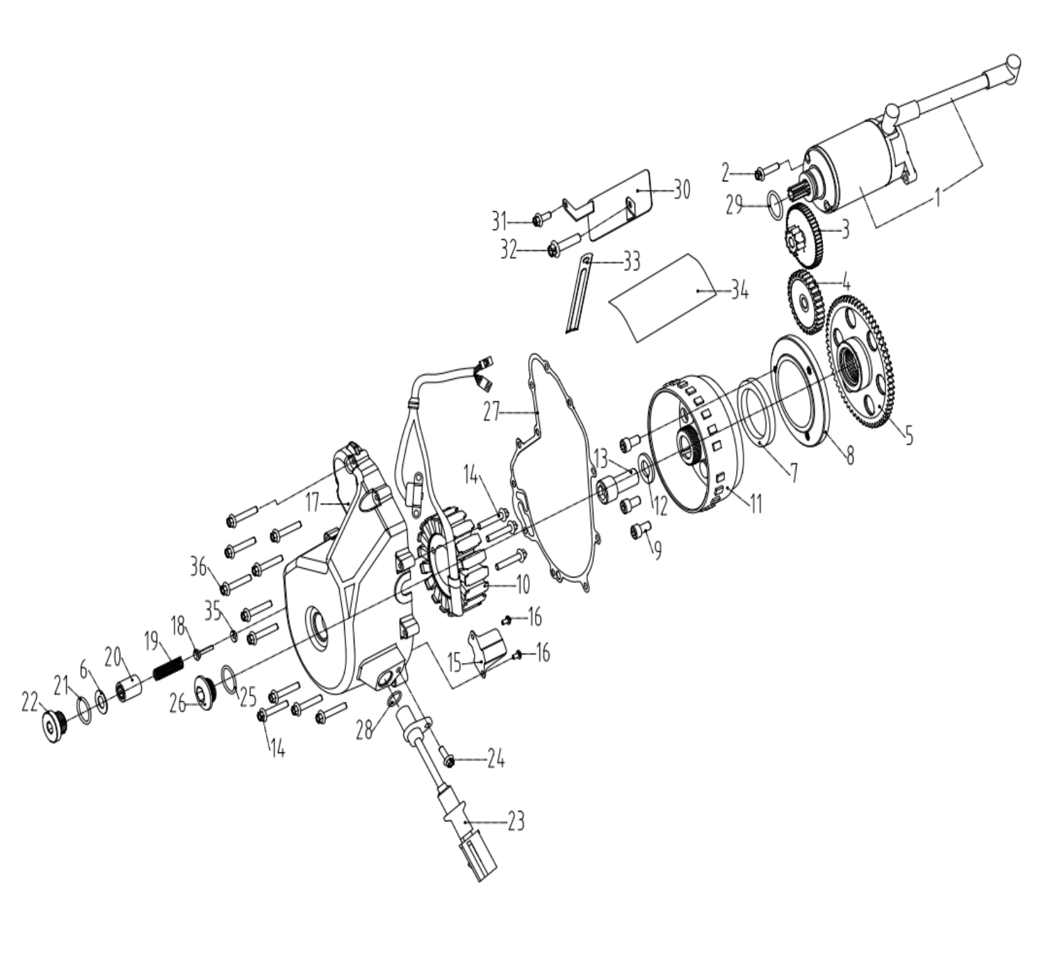 E05. MAGNETO&STARTER MOTOR E05