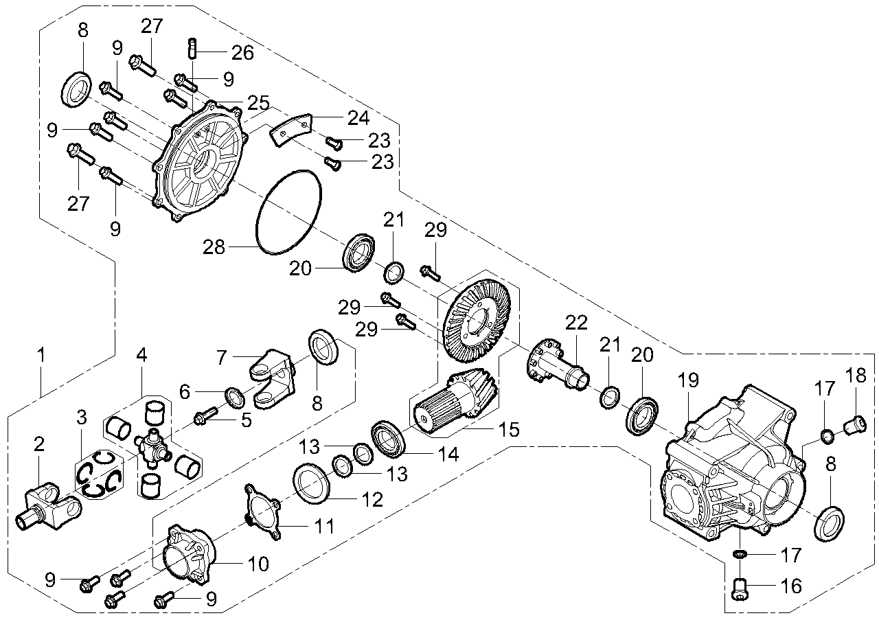 DIAGRAM 2025 AODES REAR DIFFERENTIAL F25