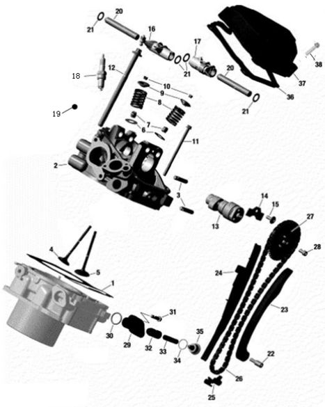 2. Cylinder head assembly (X1140102000)