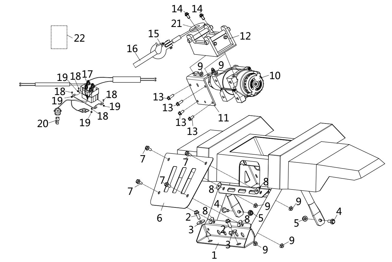 Option F32-2. Bumper And Winch assy