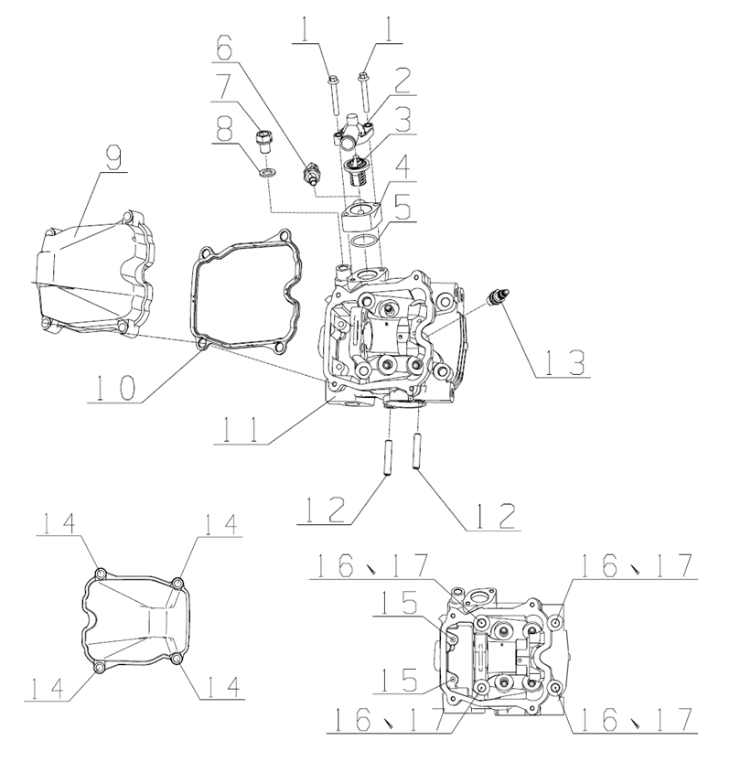 DIAGRAM 2025 AODES CYLINDER HEAD COMPONENTS E01